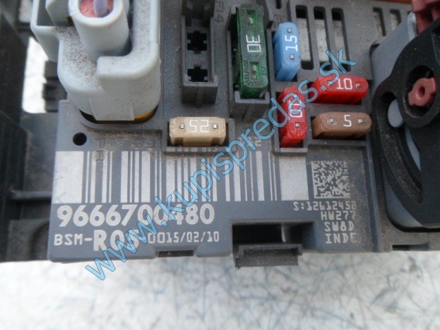 riadiaca jednotka bsm, bsi na citroen c4, 1,6hdi, 9666700480